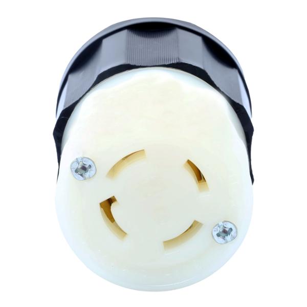 CONECTOR CON SEGURO 9.6 X 5.5 CM BLANCO LEVITON