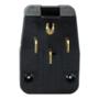 CLAVIJA DE DOBLE TENSIÓN 10 X 6.7 X 8 CM NEGRO LEVITON