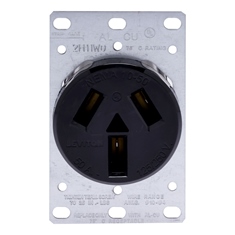 RECEPTACULO FIJO 3P3H 50A125/250V N