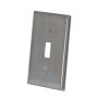 PLACA PARA INTERRUPTOR ACERO INOXIDABLE PLATA