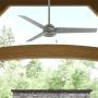 VENTILADOR DE TECHO CASSIUS 52" MODERNO INTERIOR / EXTERIOR PLATA
