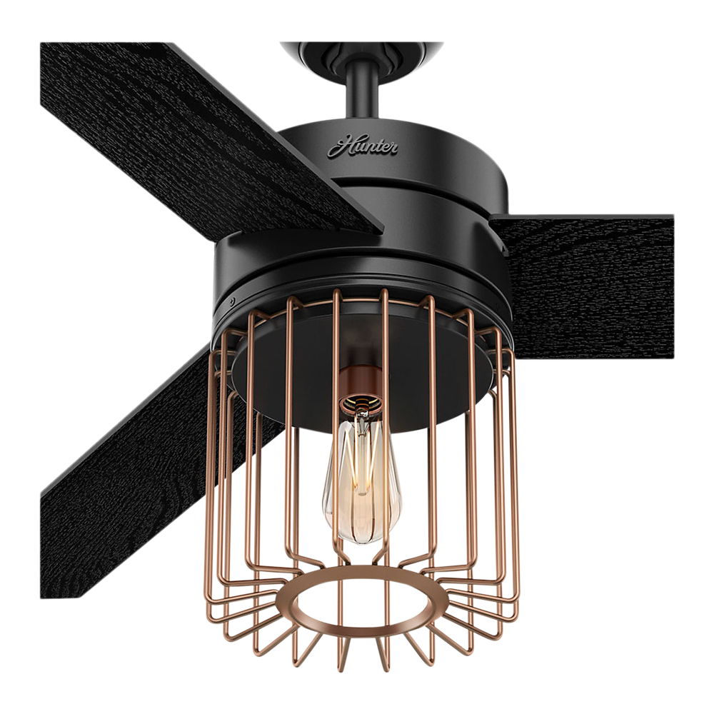 VENTILADOR DE TECHO RONAN NEGRO 52