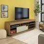 MESA DE TV BERTOLINI TREVISO PINO CON OFF WHITE