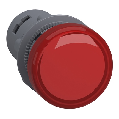 LUZ PILOTO REDONDO 22 ROJO 110V AC