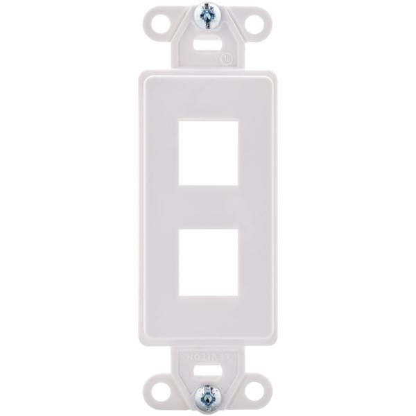 INSERTO QUICKPORT DE 2 PUERTOS PLÁSTICO BLANCO