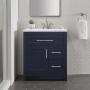 MUEBLE PARA BAÑO DE PISO CLADY 30" AZUL MARINO MDF TERMOFORMADO CON LAVABO