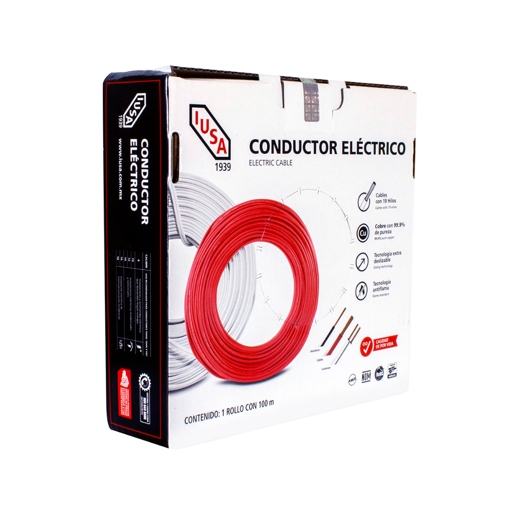 Cable Iusa Thw Ls Thhw Ls Ce Rohs Caliber 8 Awg Rojo The Home Depot México 0778