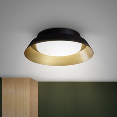LÁMPARA PLAFÓN LED 9.5 X 33.8 CM NEGRO
