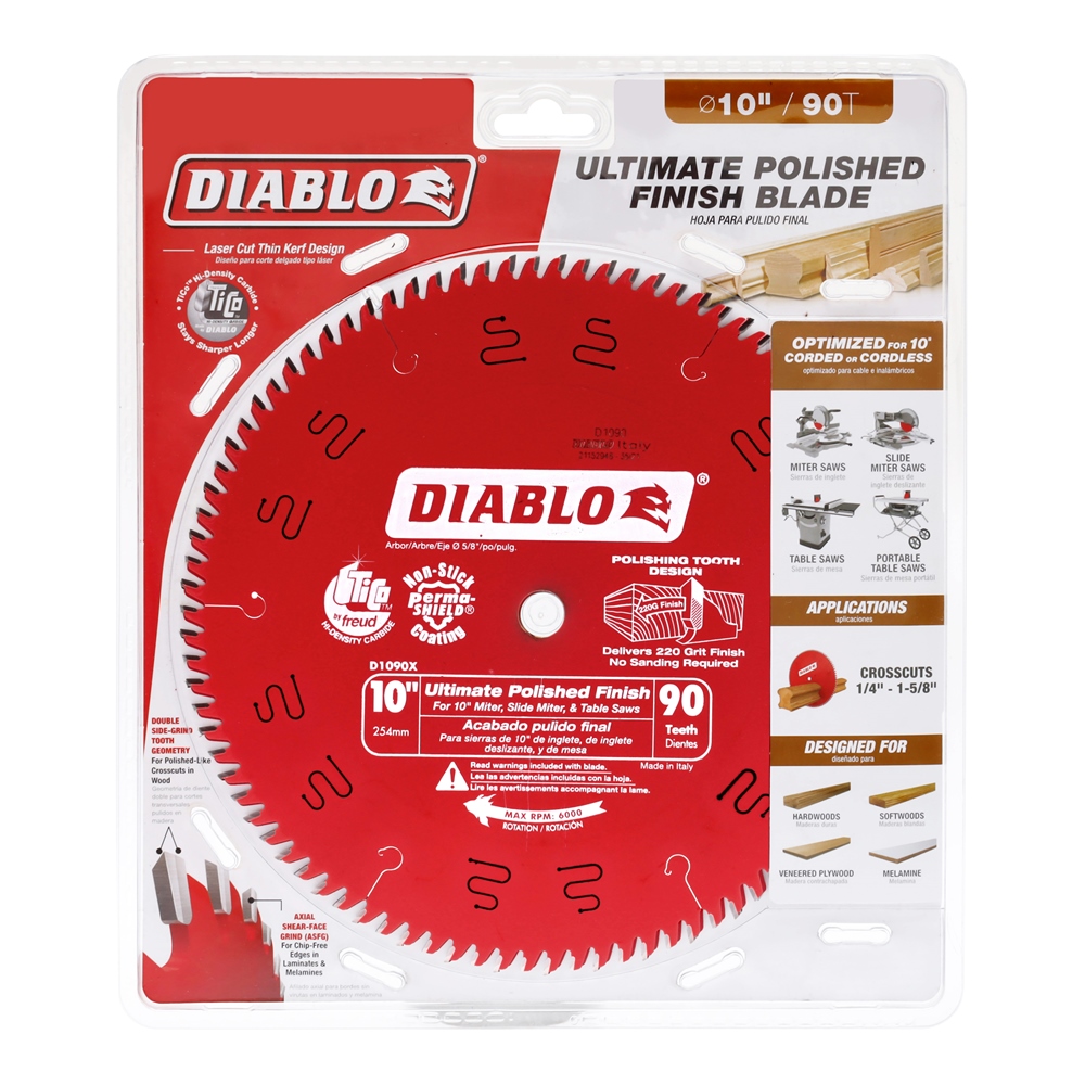 DISCO SIERRA CORTE MADERA PARA ACABDO FINAL PERFECTO 10“ 90D The Home