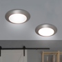 LÁMPARA PLAFÓN LED 18.2 X 3.5 CM PLATA 2 PIEZAS