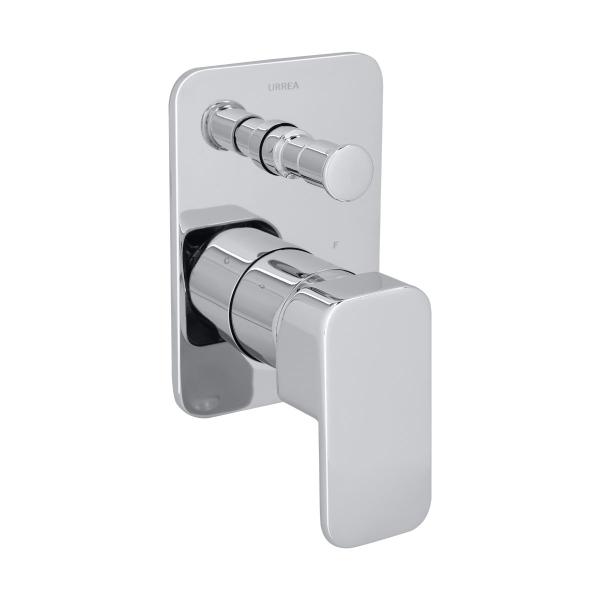 LLAVE MEZCLADORA CON DESVIADOR PARA REGADERA TINA MONOMANDO 17.5 X 13 X 9.5 CM LATÓN