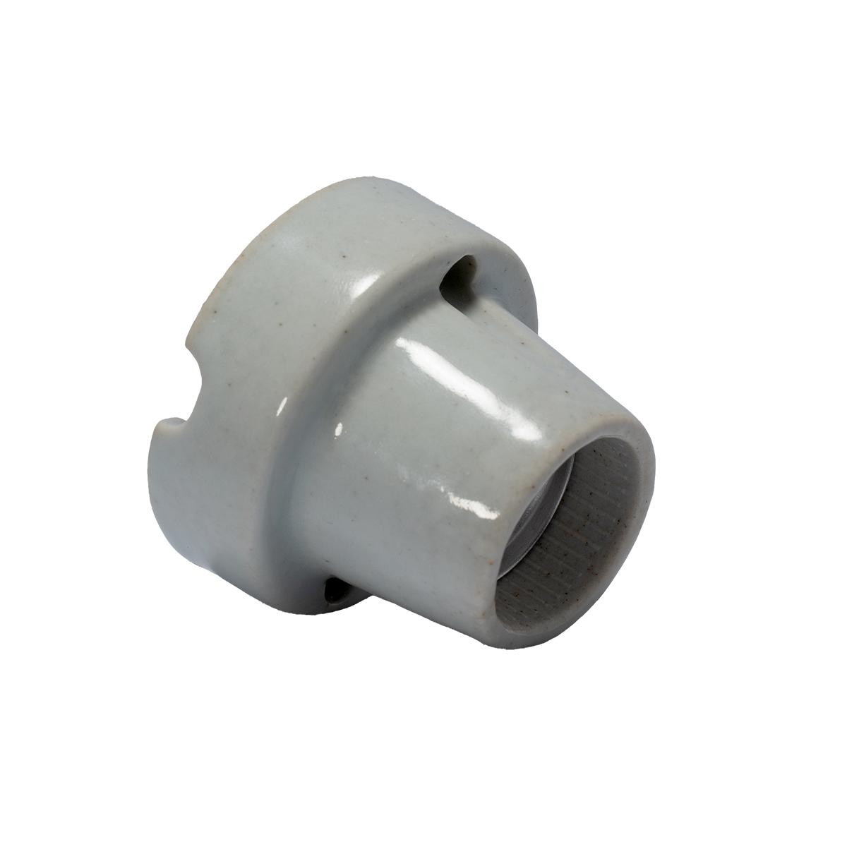 Portalámparas cerámica blanca