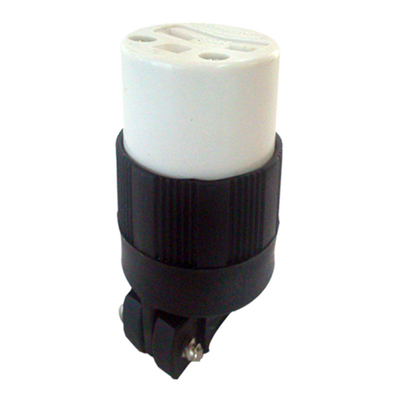 CONECTOR CON ENTRADA RECTA SAFETYGRIP NEGRO Y BLANCO