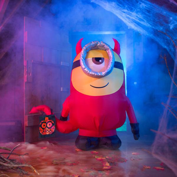 INFLABLE MINION STUART HALLOWEEN CON ILUMINACIÓN LED 1.07 M The Home