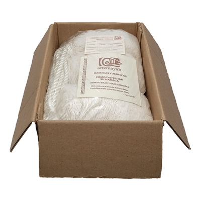 HAMACA MAYA NYLON TAMAÑO KING MODELO MARFIL