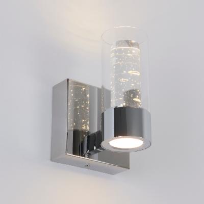 LÁMPARA DE PARED LED SOBREPONER CUADRADA PLATA ATENUABLE PARA INTERIOR