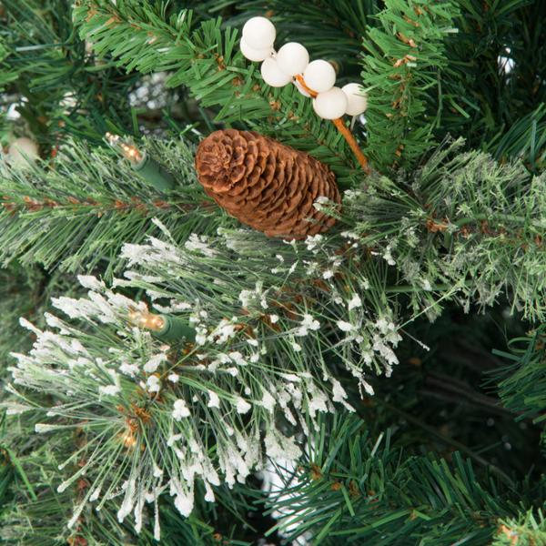 GOFLAME Árbol De Navidad Plegable Iluminado De 4.6 Pies, árbol De