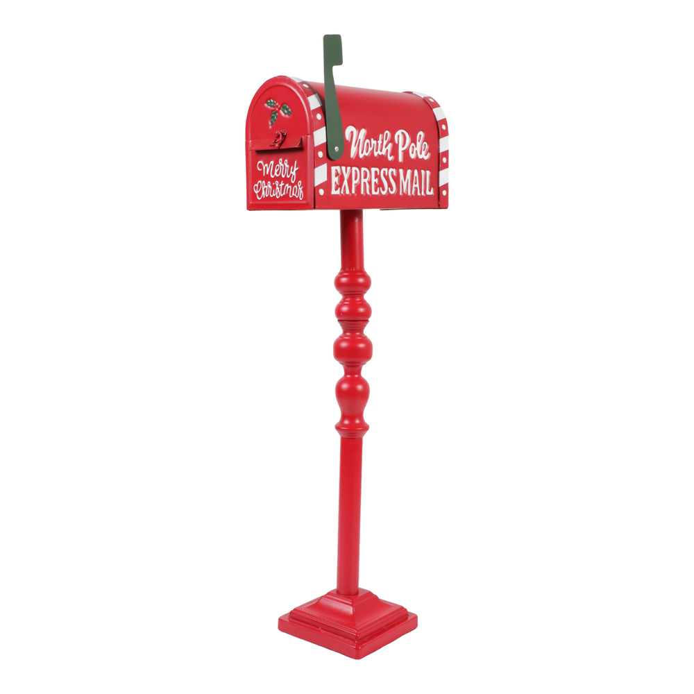 BUZÓN NAVIDEÑO METÁLICO ROJO 94 CM The Home Depot México