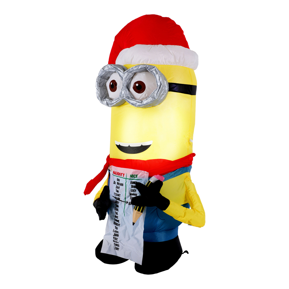 INFLABLE MINION KEVIN NAVIDEÑO CON ILUMINACIÓN LED 1.07 M The Home