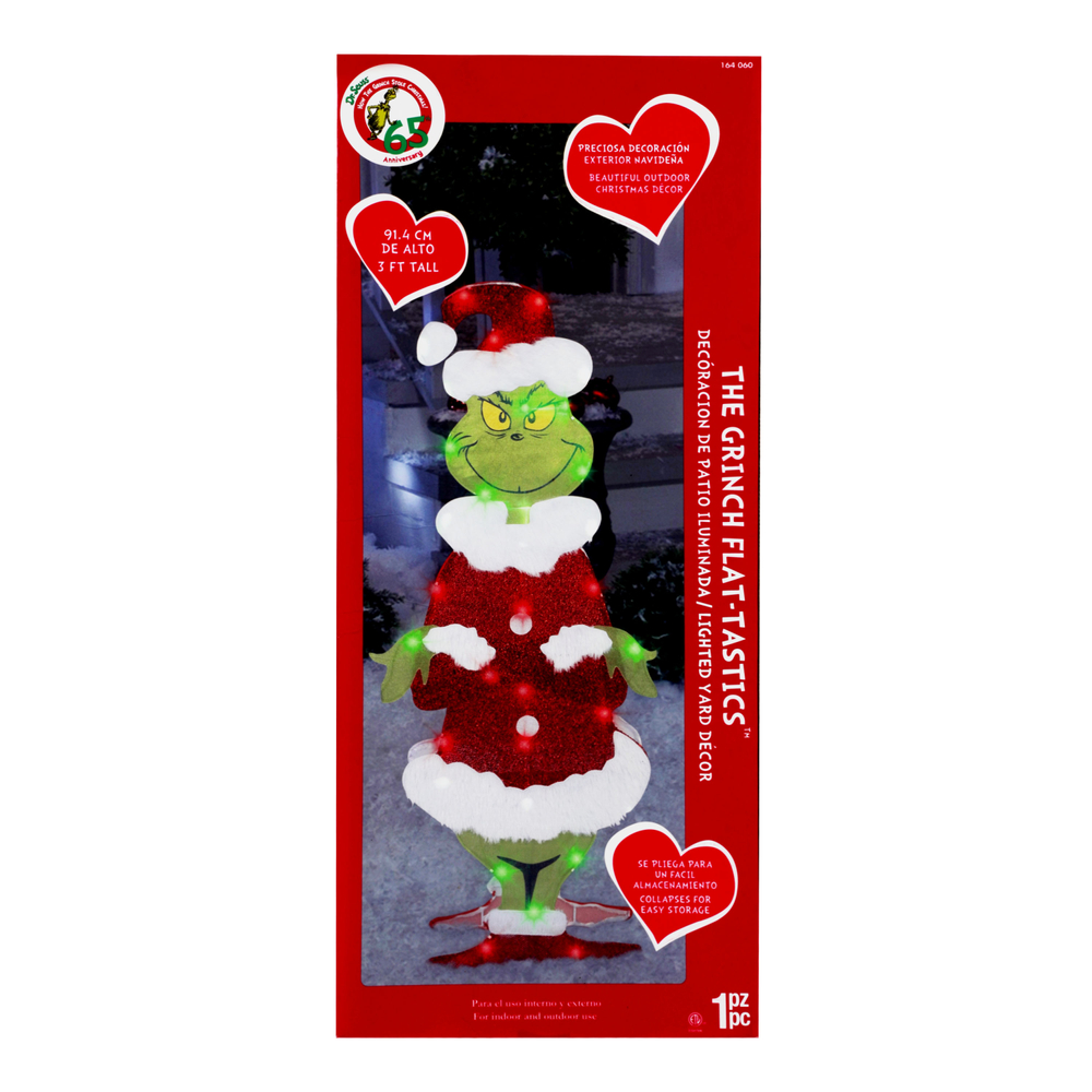 GRINCH NAVIDEÑO VERDE ILUMINADO 91.4 CM The Home Depot México