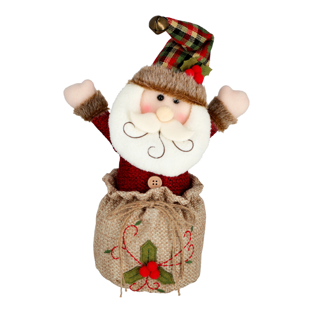 PELUCHE NAVIDE O COSTAL 34 X 24 X 13 CM DISPONIBLE EN SANTA CLAUS Y Peluche navide o costal 34 x 24 x 13 cm disponible en santa claus y