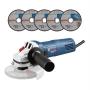ESMERIL ANGULAR BOSCH 710 W CON 5 DISCOS
