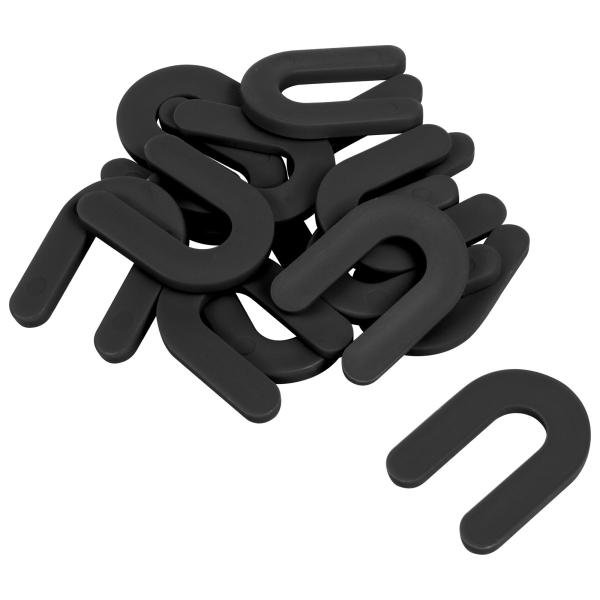 ESPACIADOR EN FORMA DE HERRADURA NEGRO 75 PIEZAS