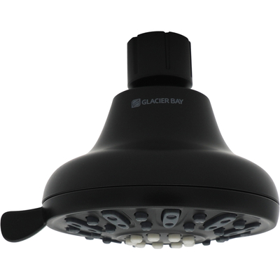 REGADERA FIJA 10 X 8.9 X 7.7 CM NEGRO GLACIER BAY