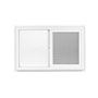 VENTANA DE PVC CORREDIZA REHAU 90 CM X 60 CM