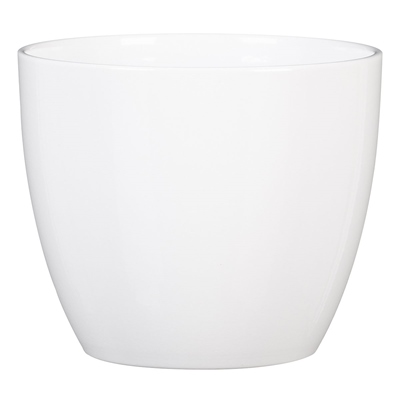 MACETA CERÁMICA BLANCO PASTEL 6.4 IN