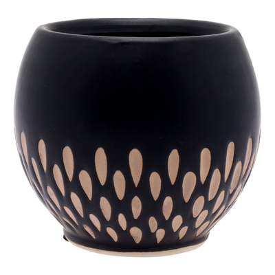 JARDINERA AVA DE 8IN CON ACABADO MARRÓN