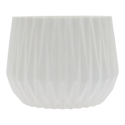 MACETA 5" VINIL MILAN BLANCO (164783)