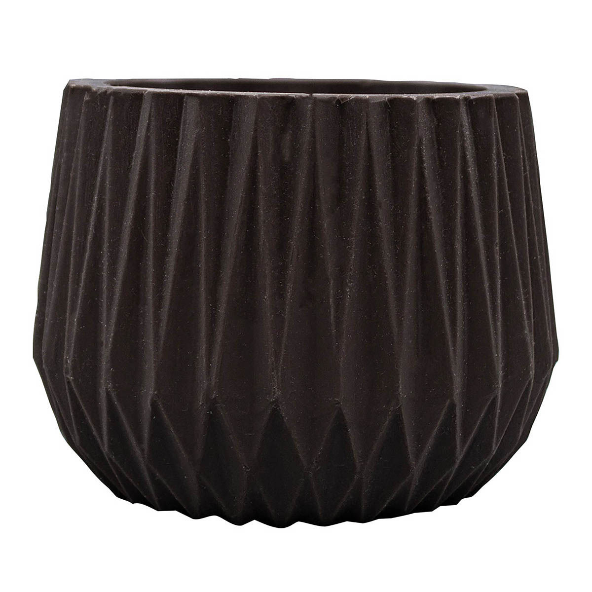 Maceta decorativa 9.4 x 12.4 cm chocolate edenika