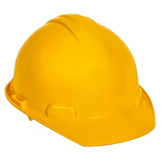 jyrsa casco amarillo tipo cachucha certificado dieléctrico con suspensión textil