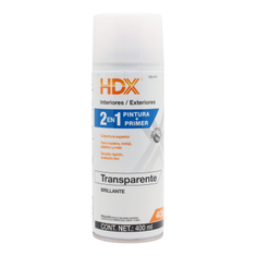 PINTURA 2 EN 1 DE 400 ML TRANSPARENTE BRILLANTE