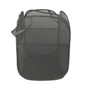 CESTO PLEGABLE CON DIVISOR PARA ROPA GRIS