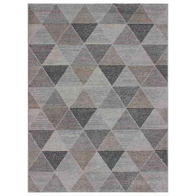 TAPETE PARA SALA POLIPROPILENO 120 X 170 CM GEOMÉTRICO FÁCIL MANTENIMIENTO