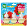AIR WICK AROMATIZANTE DE AMBIENTE ELÉCTRICO 3 REPUESTOS MAR DE HIBUSCUS 20 ML C/U