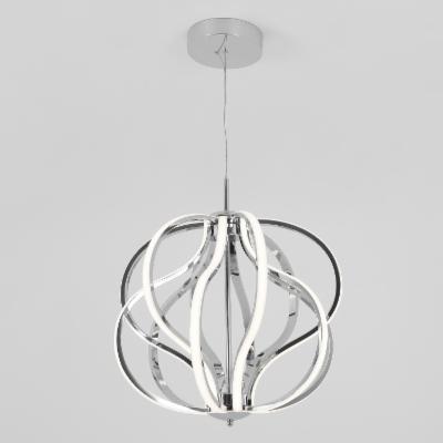 LÁMPARA COLGANTE LED 183 X 50 CM PLATA