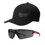 GORRA NEGRA TALLA L/XL CON LENTES DE SEGURIDAD