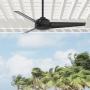 VENTILADOR DE TECHO TRIMARAN 52" MODERNO PARA EXTERIOR NEGRO