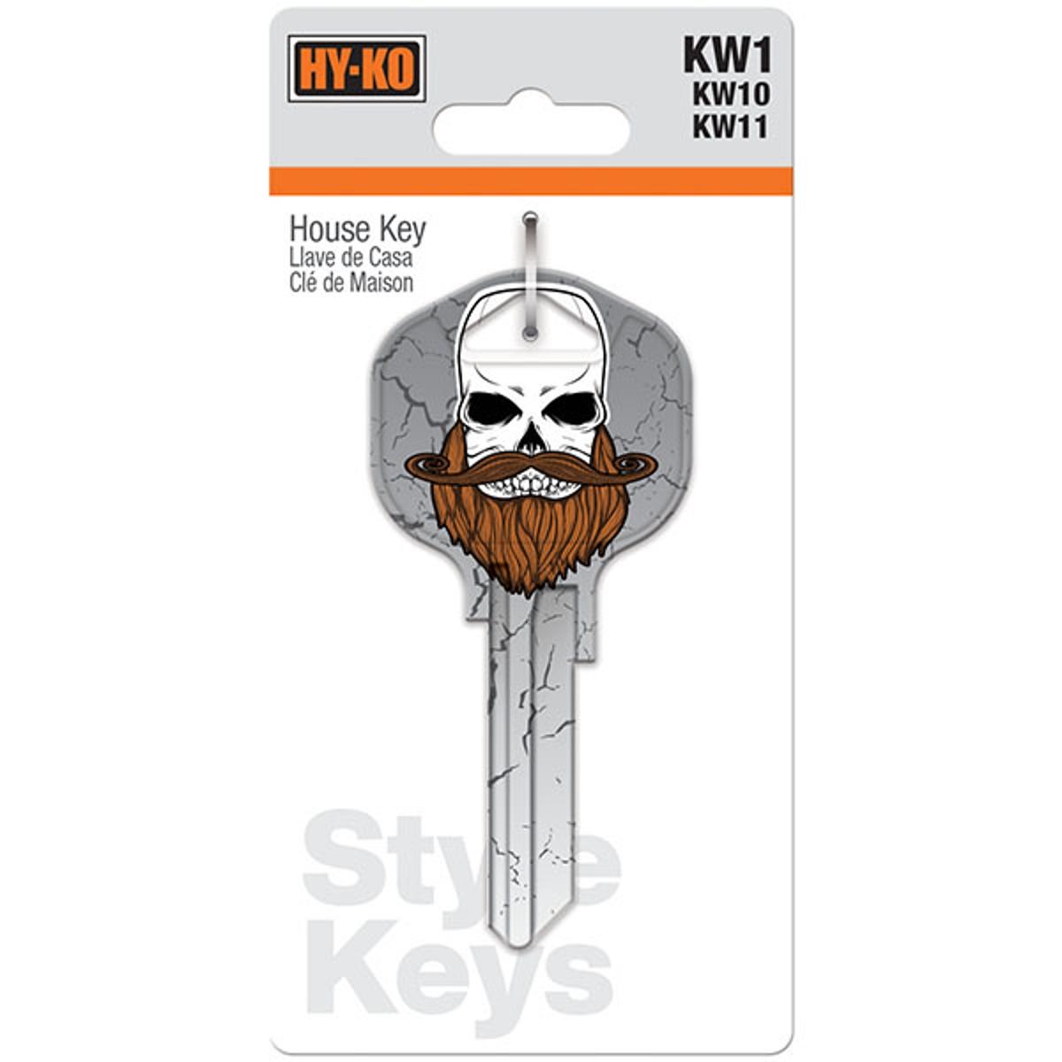 Kw1-kl005 llave estilo calavera y huesos