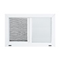 VENTANA CORREDIZA BLANCA CRISTAL DOBLE 60 X 40 CM (ANCHOXALTO)