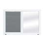 VENTANA CORREDIZA BLANCA CRISTAL DOBLE 90 X 60 CM (ANCHOXALTO)