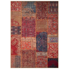 TAPETE PARA SALA CHENILLE POLIÉSTER 160 X 230 CM MULTICOLOR DECORATIVO