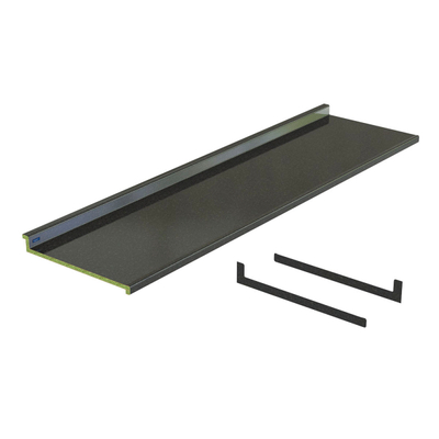 CUBIERTA DE COCINA DE SUSTRATO BRILLANTE 3.60 M X 64.5 X 10 CM NEGRO