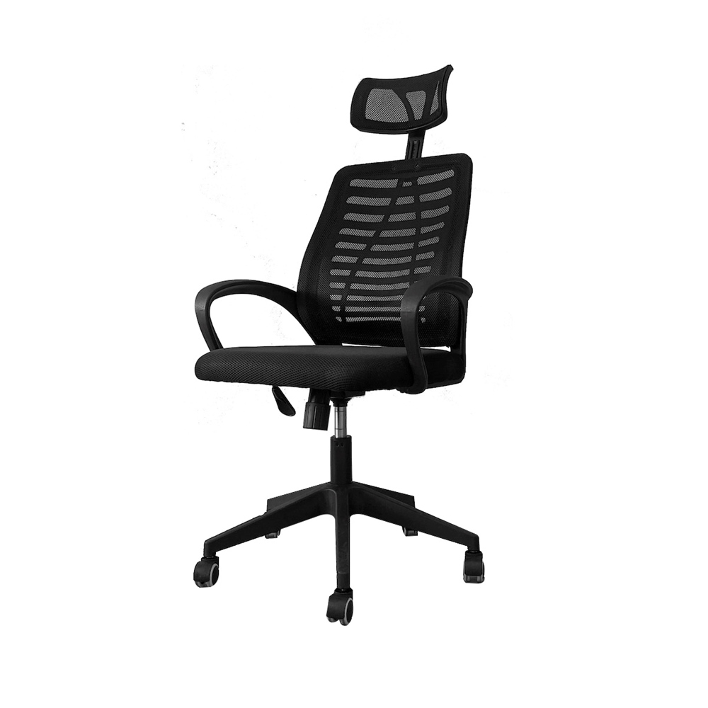  Silla ergonómica de oficina, silla de oficina, silla de jefe  ejecutivo, silla de computadora de estudio en casa, silla de juegos simple,  silla de escritorio de oficina para computadora (color negro, 