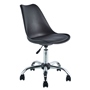 SILLA DE OFICINA TULIP, ESTILO EAMES MINIMALISTA, COLOR GRIS