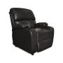 SILLON RECLINABLE 1 CUERPO, SILLON REPOSET PUSHBACK TAPIZADO EN SIMIL CUERO, COLOR MARRON