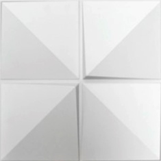deco pvc panel 3d cuadros blanco 50 x 50 cm caja con 2.5 m3
